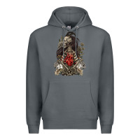 Rock floral skeleton Premium Hoodie - RanaPortraitStore