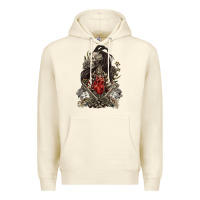 Sandshell floral skeleton Premium Hoodie - RanaPortraitStore