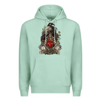 Seafoam floral skeleton Premium Hoodie - RanaPortraitStore