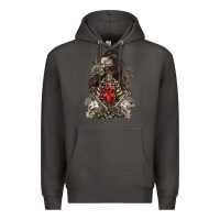 Smoke floral skeleton Premium Hoodie - RanaPortraitStore