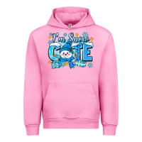 Fuchsia Pink i'm snow cute Urban Hoodie - Zillion Design Studio