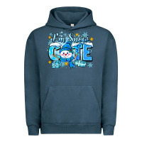 Pigment Midnight Navy i'm snow cute Urban Hoodie - Zillion Design Studio