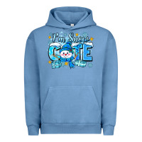 Pigment Pebble Blue i'm snow cute Urban Hoodie - Zillion Design Studio
