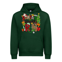 Forest Green santa's favorite rn Urban Hoodie - Zillion Design Studio