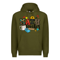 Army Green math teacher Premium Hoodie - Zillion Design Studio