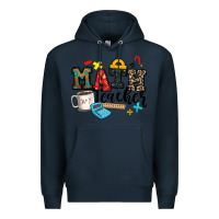 Navy math teacher Premium Hoodie - Zillion Design Studio