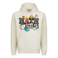 Oatmeal Heather math teacher Premium Hoodie - Zillion Design Studio