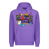 Purple math teacher Premium Hoodie - Zillion Design Studio