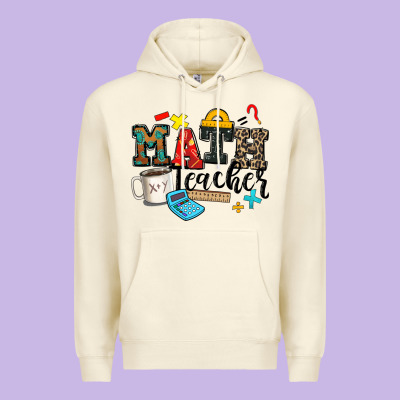 Math Teacher Premium Hoodie Designed By Zillion Design Studio