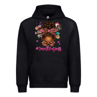 Black small business afro messy bun Urban Hoodie - texasbilliewilder