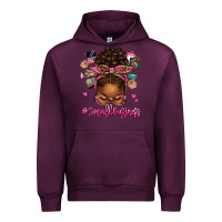 Mauve Wine small business afro messy bun Urban Hoodie - texasbilliewilder