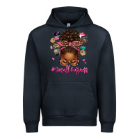 Navy small business afro messy bun Urban Hoodie - texasbilliewilder