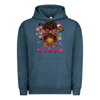 Pigment Midnight Navy small business afro messy bun Urban Hoodie - texasbilliewilder
