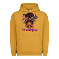 Pigment Peanut Butter small business afro messy bun Urban Hoodie - texasbilliewilder