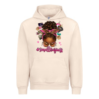 Sandshell small business afro messy bun Urban Hoodie - texasbilliewilder