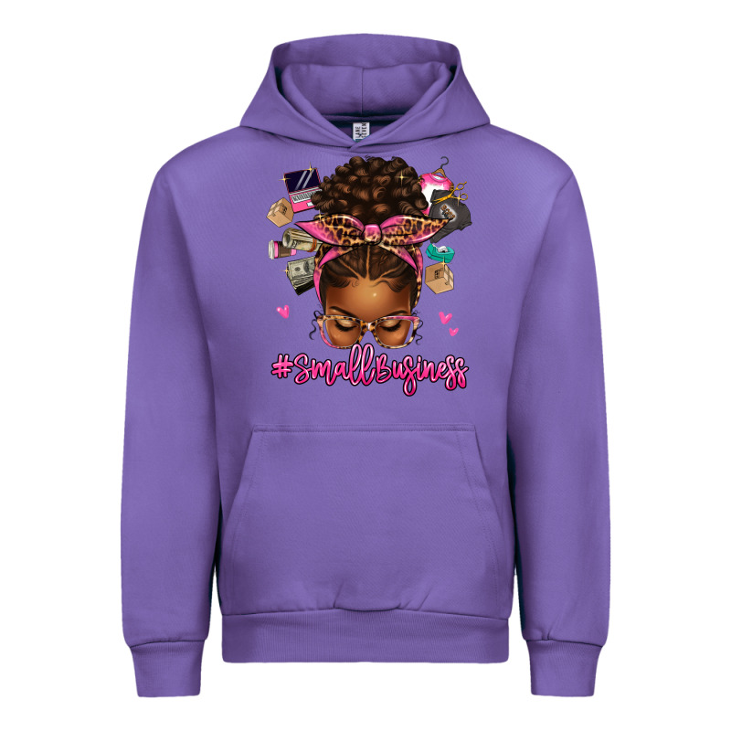 Small Business Afro Messy Bun Urban Hoodie by texasbilliewilder | Teevron