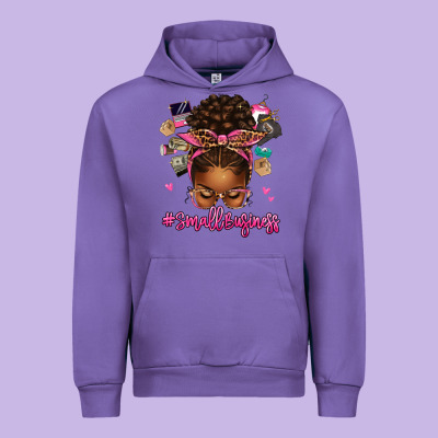 Urban Hoodie small business afro messy bun