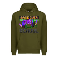 Army Green game over back to school Premium Hoodie - Zillion Design Studio