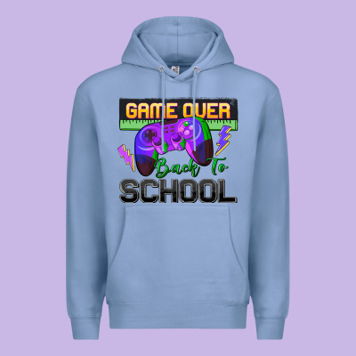 Game Over Back To School Premium Hoodie Designed By Zillion Design Studio