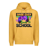 Mustard game over back to school Premium Hoodie - Zillion Design Studio