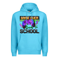Ocean Blue game over back to school Premium Hoodie - Zillion Design Studio