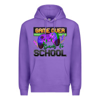 Purple game over back to school Premium Hoodie - Zillion Design Studio