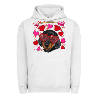 Pigment Lunar Rock valentine's day  dachshund puppy Urban Hoodie - RanaPortraitStore