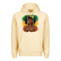 Pina Colada black queen with juneteenth flag Premium Hoodie - texasbilliewilder