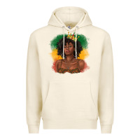 Tofu black queen with juneteenth flag Premium Hoodie - texasbilliewilder