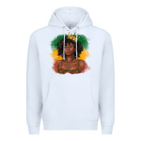 White black queen with juneteenth flag Premium Hoodie - texasbilliewilder