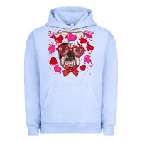 Pigment Grape Ice Valentine's day  english bulldog Urban Hoodie - RanaPortraitStore