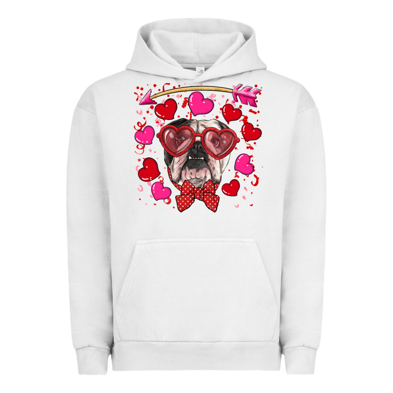 Valentine's Day  English Bulldog Urban Hoodie by RanaPortraitStore | Teevron