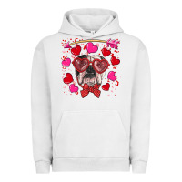 Pigment Lunar Rock Valentine's day  english bulldog Urban Hoodie - RanaPortraitStore
