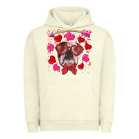 Pigment Pistachio Valentine's day  english bulldog Urban Hoodie - RanaPortraitStore