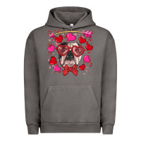 Pigment Tornado Valentine's day  english bulldog Urban Hoodie - RanaPortraitStore