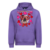 Tulip Valentine's day  english bulldog Urban Hoodie - RanaPortraitStore