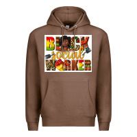 Chestnut black social worker Premium Hoodie - texasbilliewilder