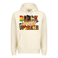 Sandshell black social worker Premium Hoodie - texasbilliewilder