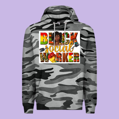 Black Social Worker Premium Hoodie Designed By Texasbilliewilder