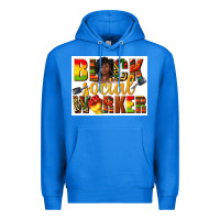 True Royal black social worker Premium Hoodie - texasbilliewilder