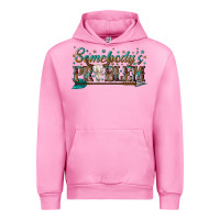 Fuchsia Pink somebodys problem Urban Hoodie - texasbilliewilder