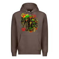 Coffee black vibes only Premium Hoodie - texasbilliewilder