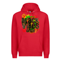 Red black vibes only Premium Hoodie - texasbilliewilder