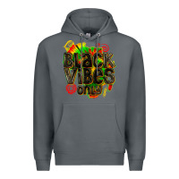 Rock black vibes only Premium Hoodie - texasbilliewilder