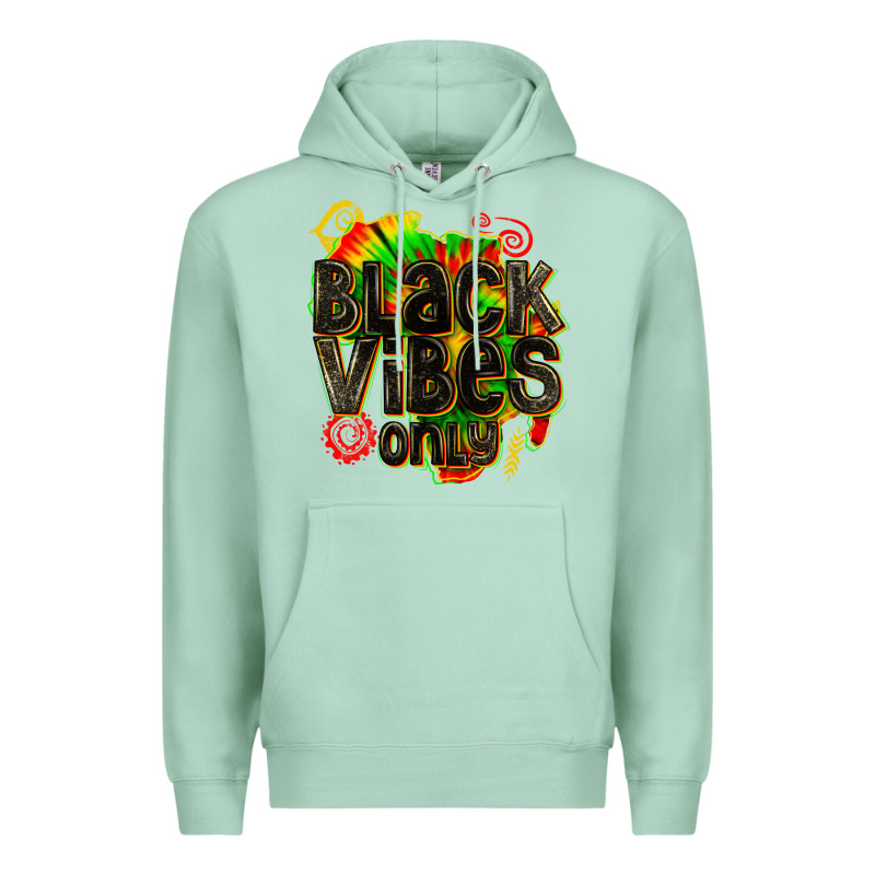 Black Vibes Only Premium Hoodie by texasbilliewilder | Teevron