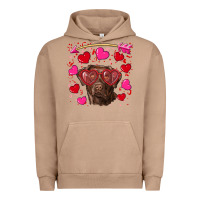 Pigment Burro Valentine's day  labrador retriever Urban Hoodie - RanaPortraitStore