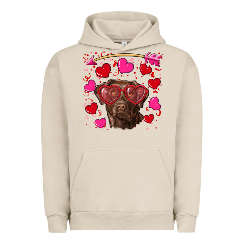 Valentine's Day  Labrador Retriever Urban Hoodie by RanaPortraitStore | Teevron
