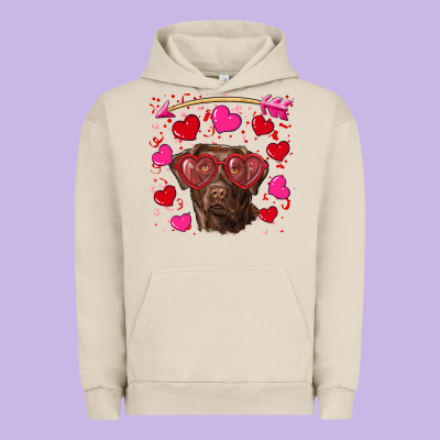 Urban Hoodie Valentine's day  labrador retriever