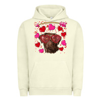 Pigment Pistachio Valentine's day  labrador retriever Urban Hoodie - RanaPortraitStore