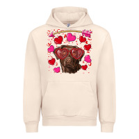 Sandshell Valentine's day  labrador retriever Urban Hoodie - RanaPortraitStore